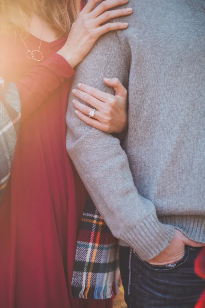 Manhattan couple that has recently gotten engaged. Couples counseling can help improve relationships. 