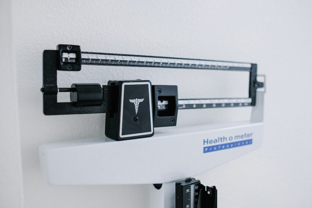 Weighing scale.