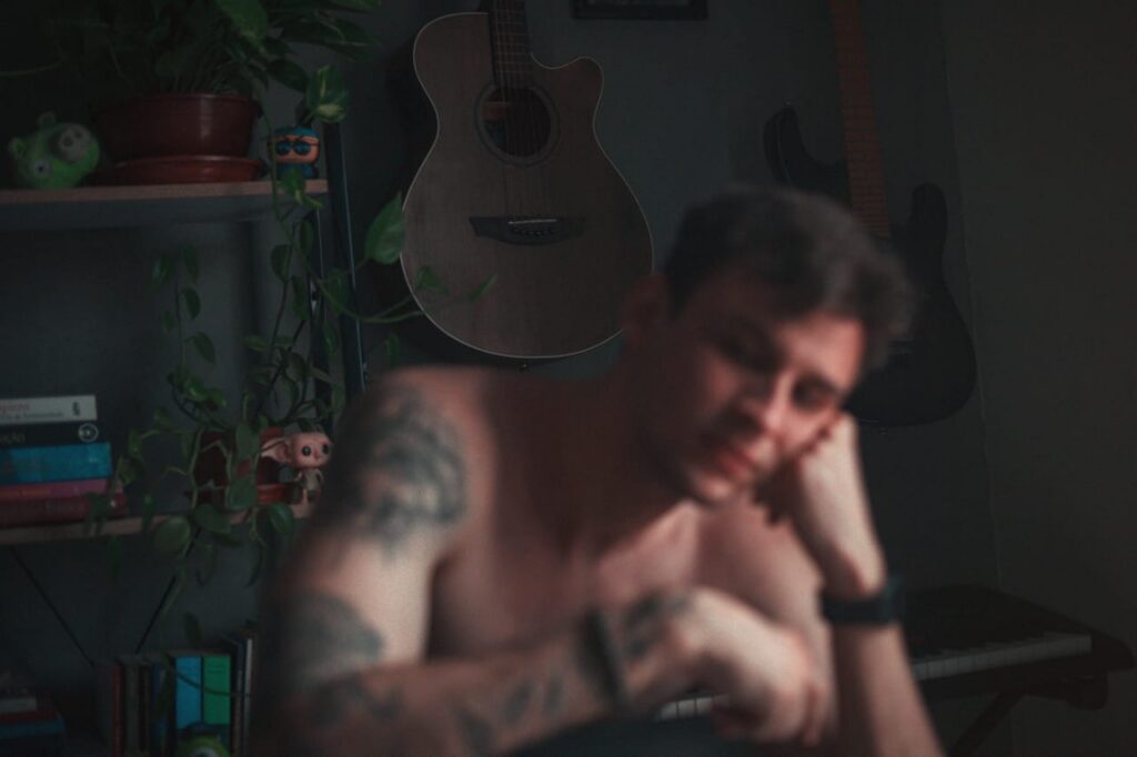 A man thinking deeply on what adulthood looks like at Brooklyn