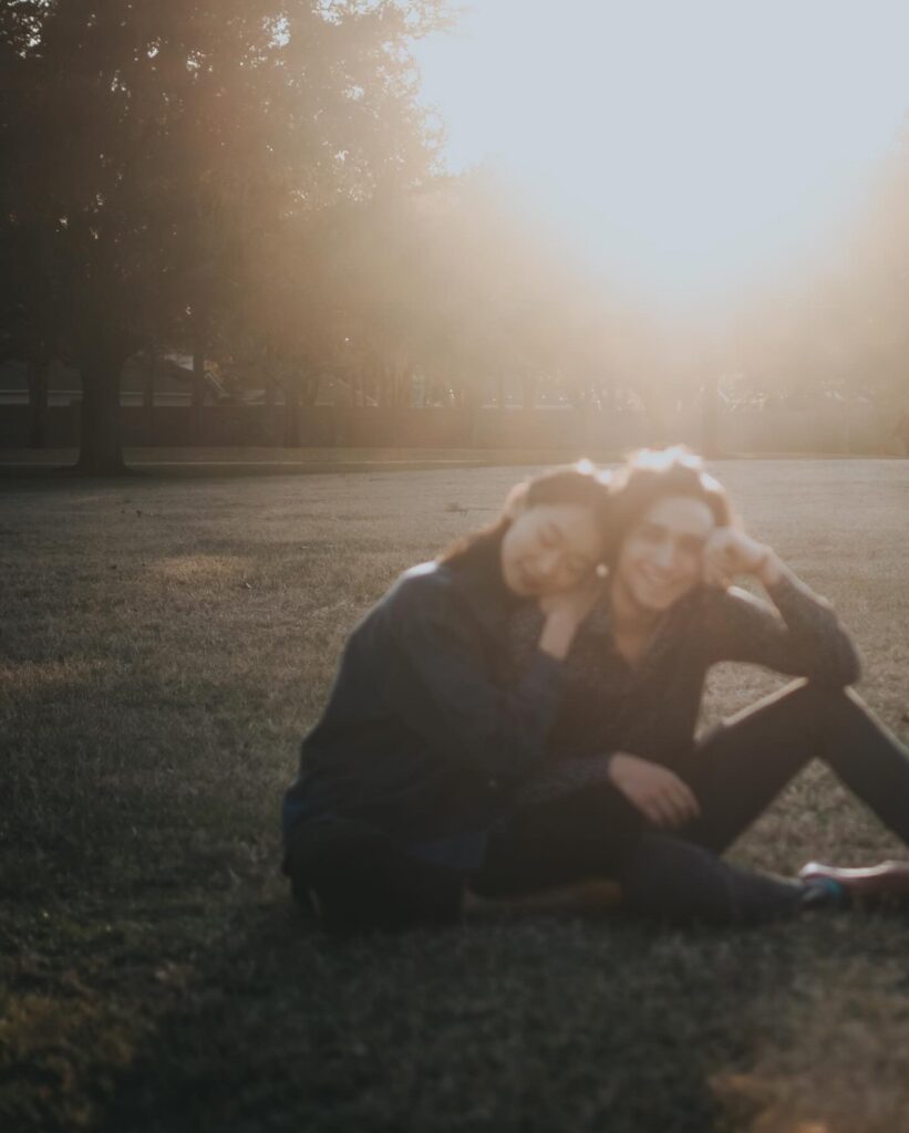 Couple being vulnerable around each other at New York