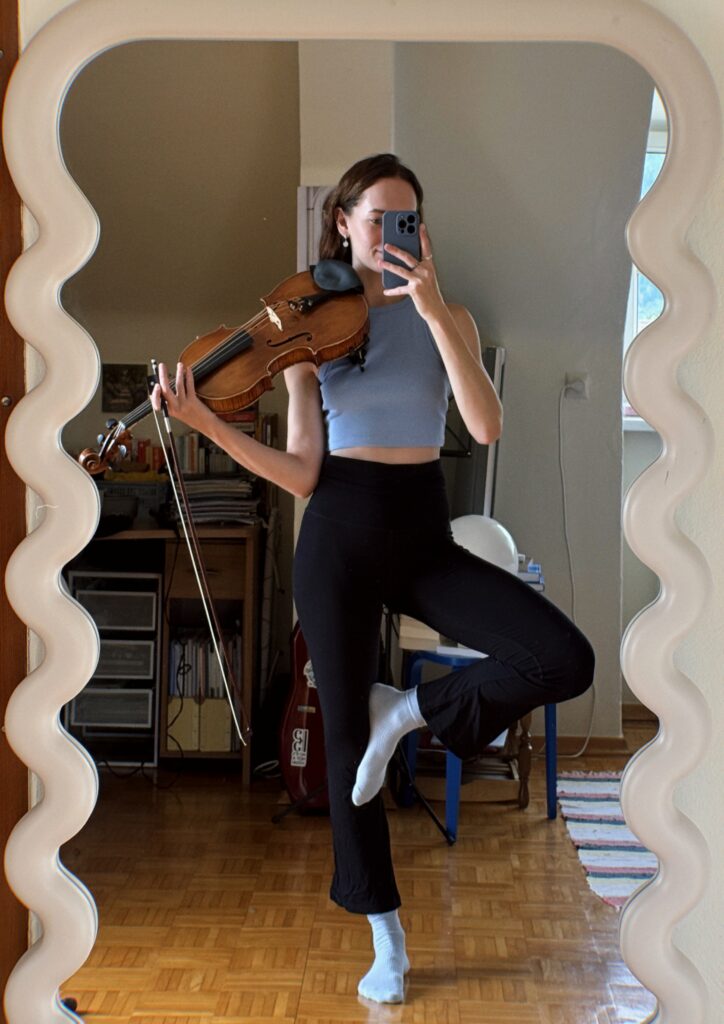 Girl finally continuing her past hobby to embrace her vulnerability at her home in New York