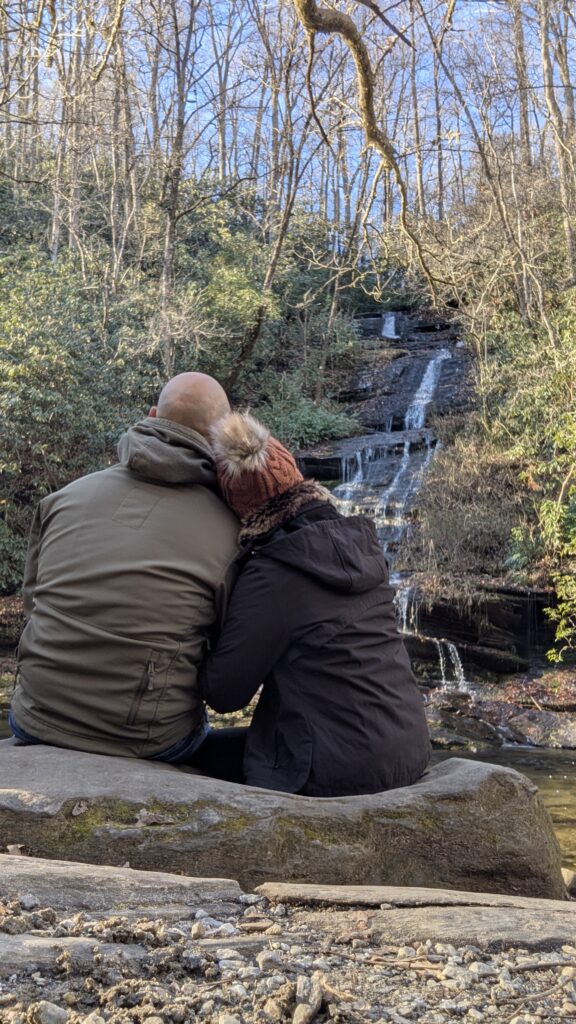 Couple healing each others' past wounds by comforting and being open to each other at New York