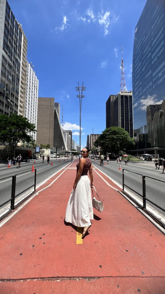 Woman feeling contented with her quiet life at New York